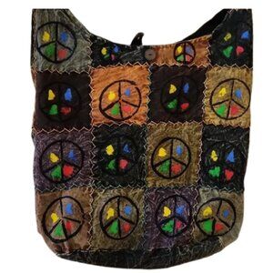 Peace Sign Hobo Bag